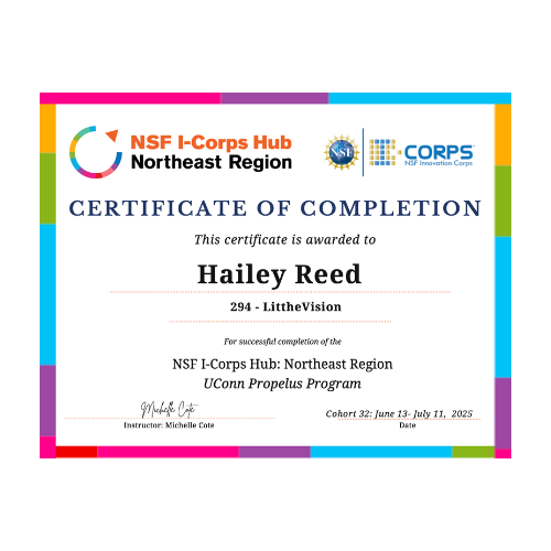 Certification of Completion